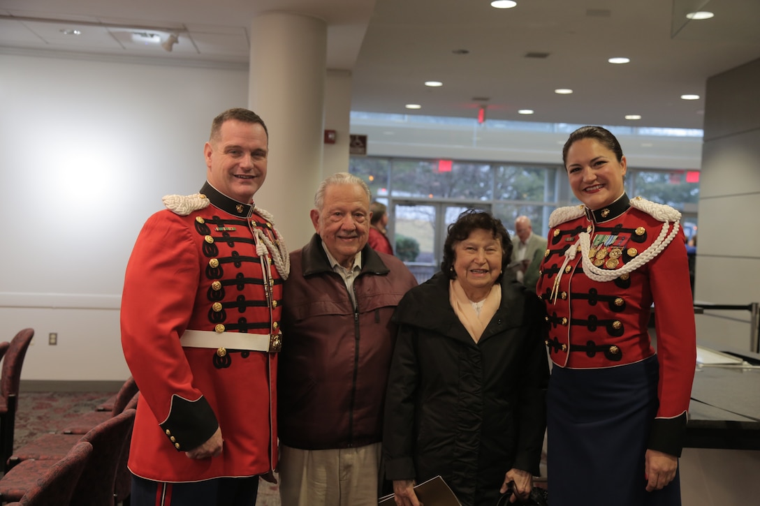 On Feb. 4, 2018, the Marine Band performed "Once Upon a Time" at the Schlesinger Center at Northern Virginia Community College in Alexandria, Va. One selection included Donizetti's Overture to Don Pasquale transcribed by Master Gunnery Sgt. Pasquale Pulvirenti, USMC, who was in attendance. Pulvirenti enlisted in the Marine Corps in 1945 under President Franklin D. Roosevelt and served "The President's Own" until his retirement in 1975.