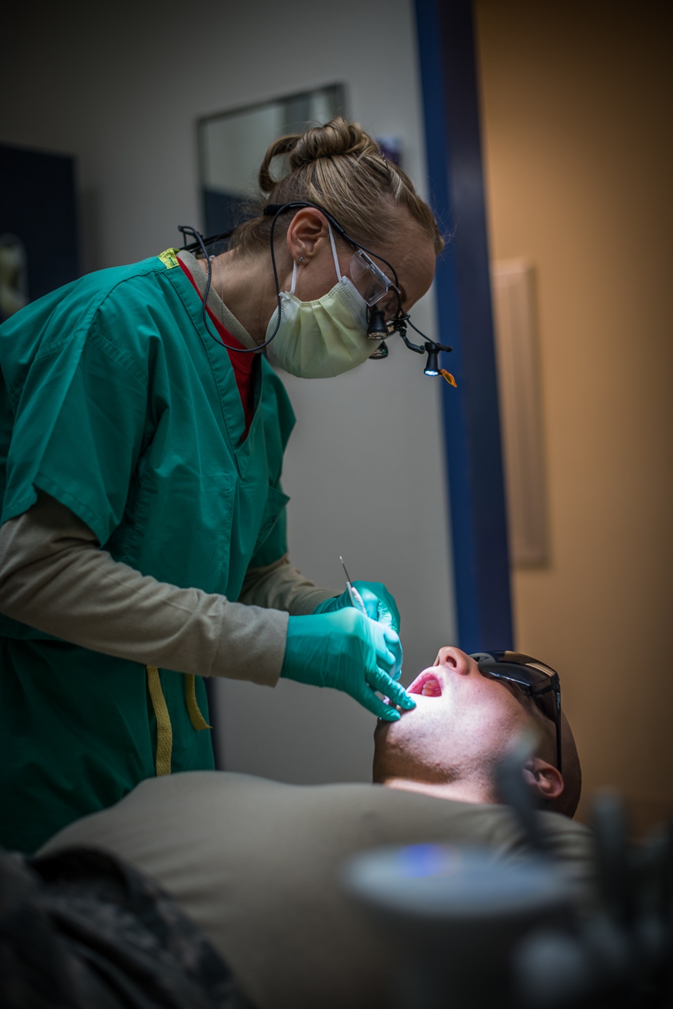 932nd Dental team stay busy with routine checkups during January unit training assembly weekend.