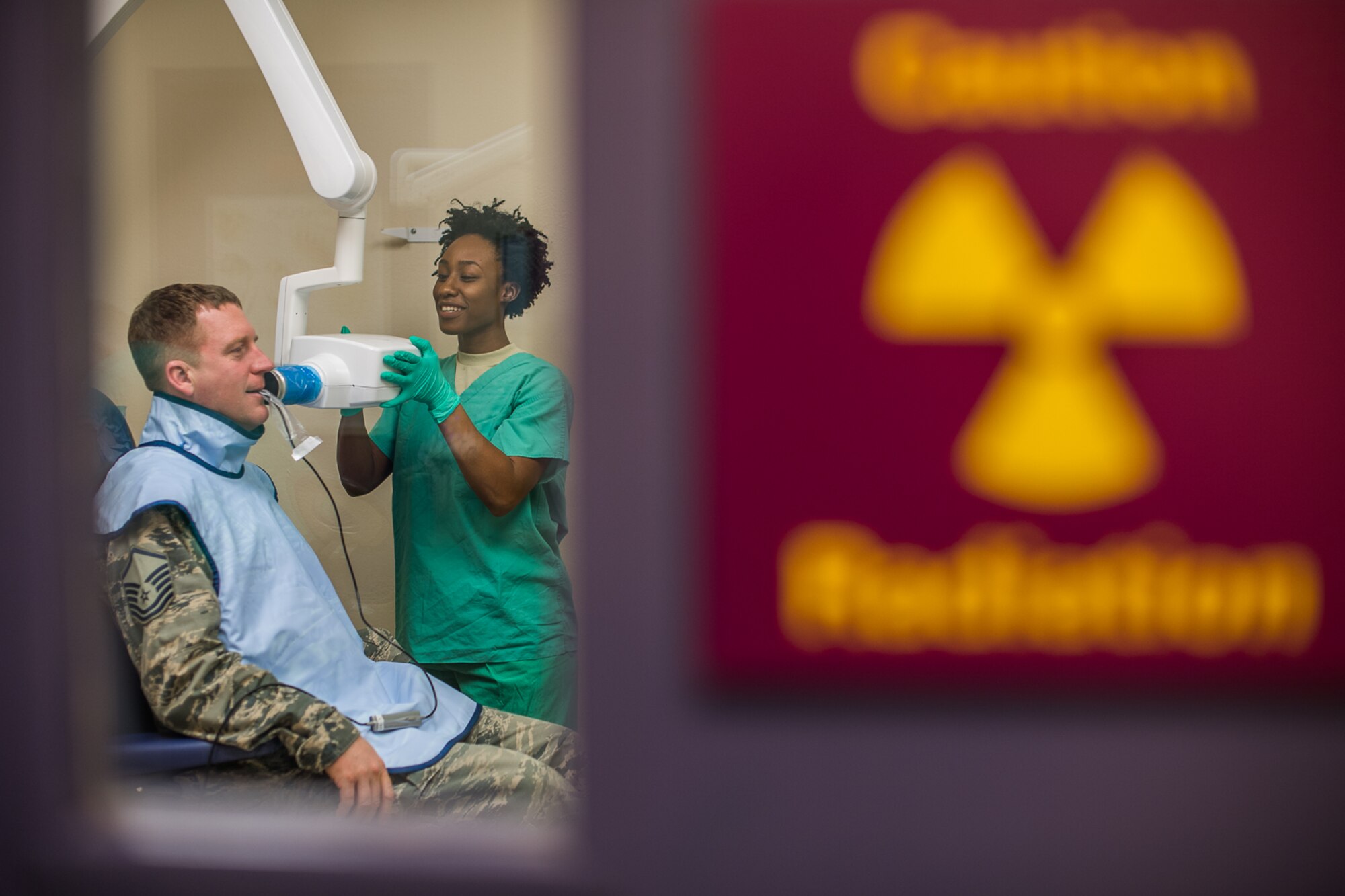 932nd Dental team stay busy with routine checkups during January unit training assembly weekend.