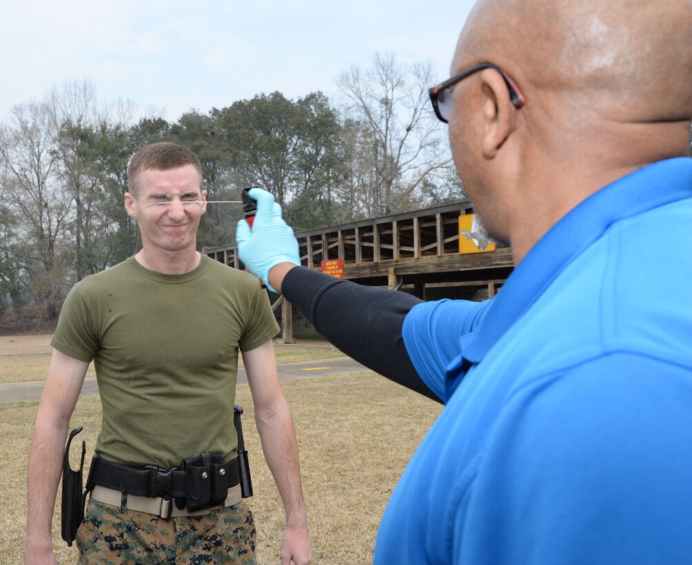Marines participate in Security Augmentation Force training