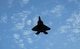 An F-22 Raptor, flown by Maj. Paul Lopez, flies over the flight line on Columbus Air Force Base, Mississippi, Feb. 2, 2018, during an aerial demonstration. Lopez is a member of Air Combat Command’s F-22 Single Ship Demonstration Team at Joint Base Langley Eustis, Virginia. Lopez utilized the airspace at and around Columbus AFB as he prepared for the 2018 air show season.  (U.S. Air Force photo by Tech. Sgt. Christopher Gross)