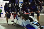 U.S. bobsled racers, including Maj. Chris Fogt and Sgt. Justin Olsen, compete in the World Cup at Park City, Utah, November 2017.