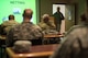 U.S. Air Force Master Sgt. Chad Stoulil, 55th Logistics Readiness Squadron Small Aircraft Terminal superintendent, teaches a cargo preparation course to Soldiers from the U.S. Army Reserve 561 st Regional Support Group at Offutt Air Force Base, Nebraska, Jan. 29, 2018. To prepare for joint operations in deployed environments, the Soldiers learned the details of effective and safe pallet building for air shipments. (U.S. Air Force photo by Senior Airman Jacob Skovo)