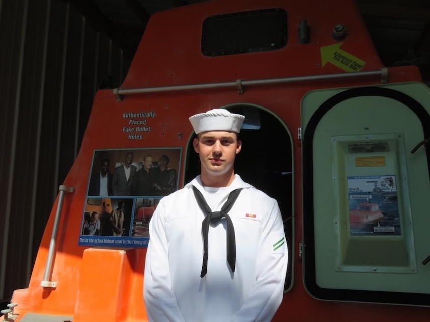 Airman Apprentice Nathan Grabel, student, Center for Naval Aviation Technical Training Unit, started working at the young age of 11. Ever since then Grabel has had a hardworking attitude that led him to join the Navy at the first opportunity he got. (Photo by Lance Cpl. Ashlee Conover)
