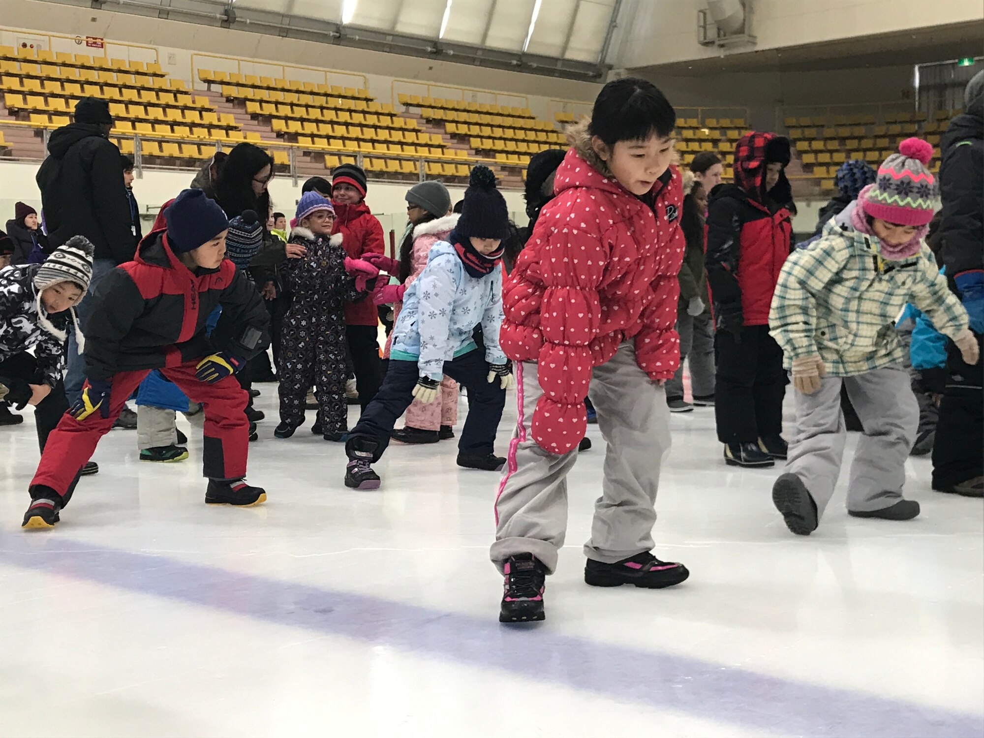 Misawa City and Misawa Air Base kids competed in the 6th Misawa Ice Hockey Exhibition at the Misawa International Center Hockey Arena Jan 27, 2018.