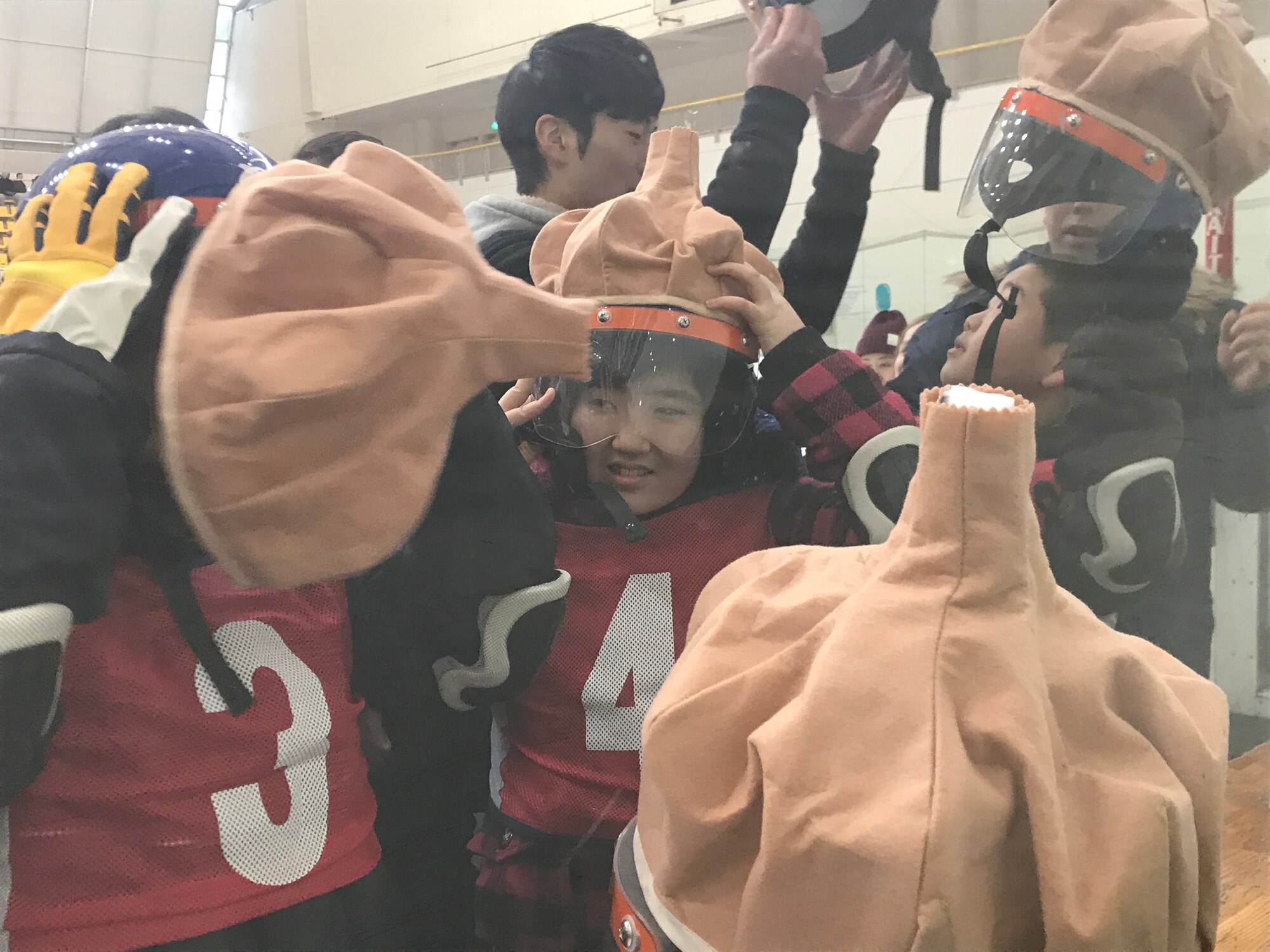 Misawa City and Misawa Air Base kids competed in the 6th Misawa Ice Hockey Exhibition at the Misawa International Center Hockey Arena Jan 27, 2018.