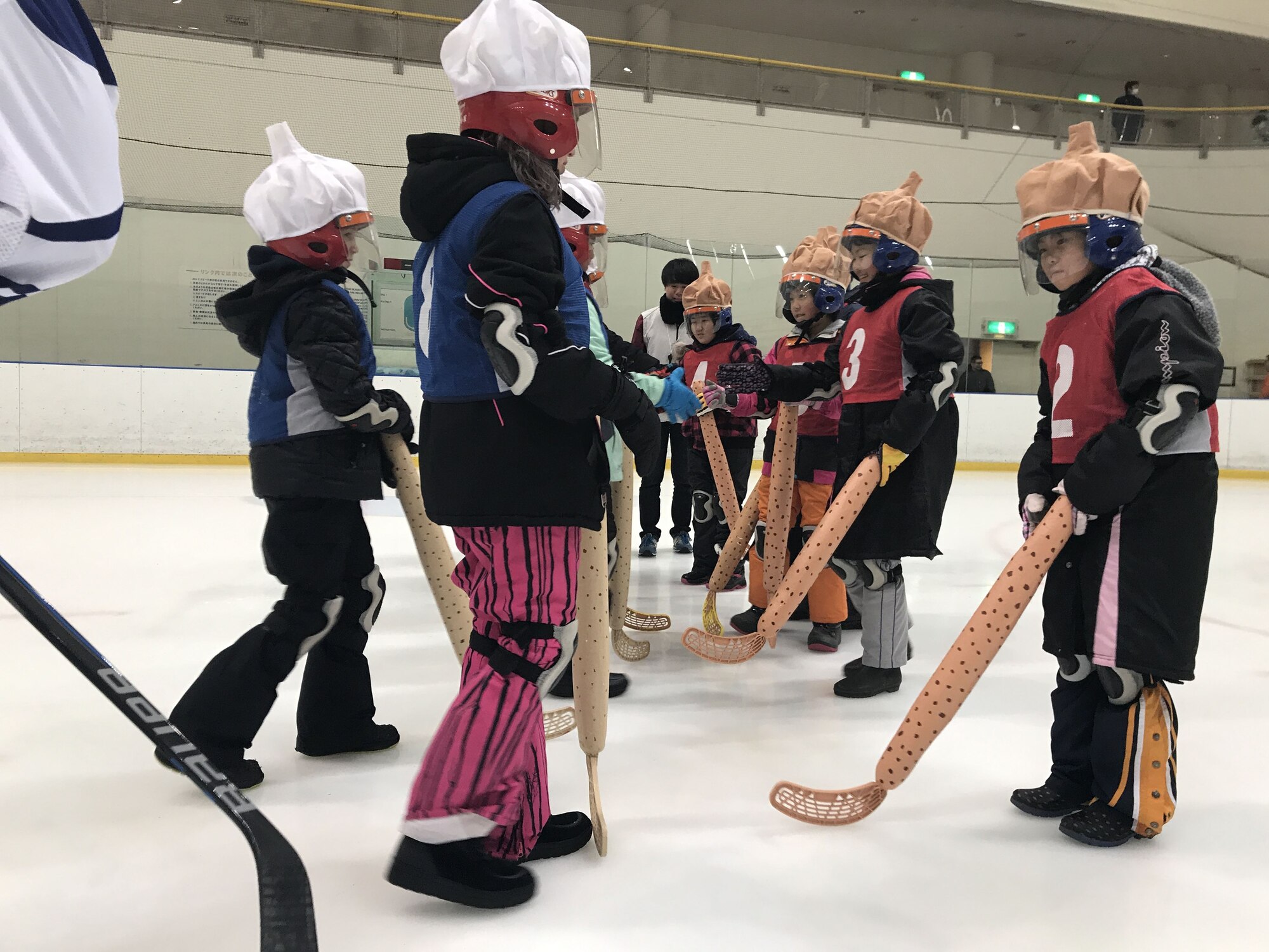 Misawa City and Misawa Air Base kids competed in the 6th Misawa Ice Hockey Exhibition at the Misawa International Center Hockey Arena Jan 27, 2018.