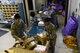 The 39th Communications Squadron postal clerks unload packages at Incirlik Air Base, Turkey, Jan. 16, 2018.