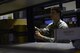 U.S. Air Force Airman 1st Class Ian Adair, 39th Communications Squadron postal clerk, places parcel packages on shelves at Incirlik Air Base, Turkey, Jan. 16, 2018.