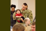 Soldier with daughter