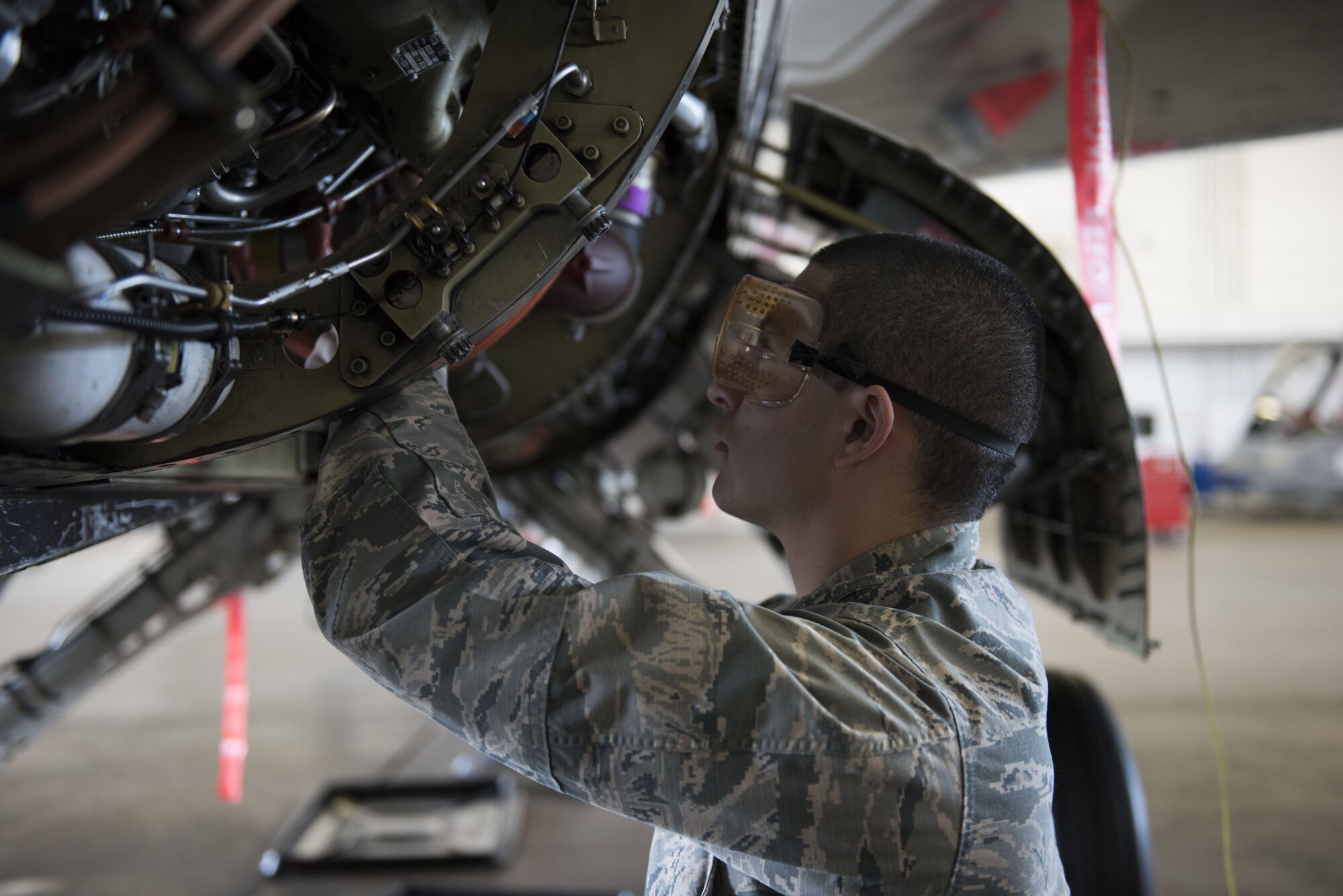 362nd TRS Crew chief training