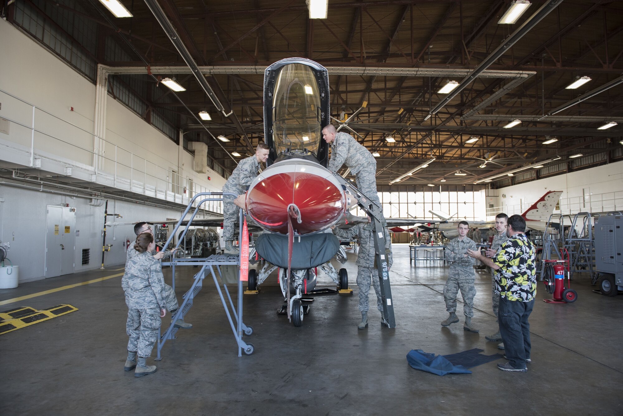 362nd TRS Crew chief training