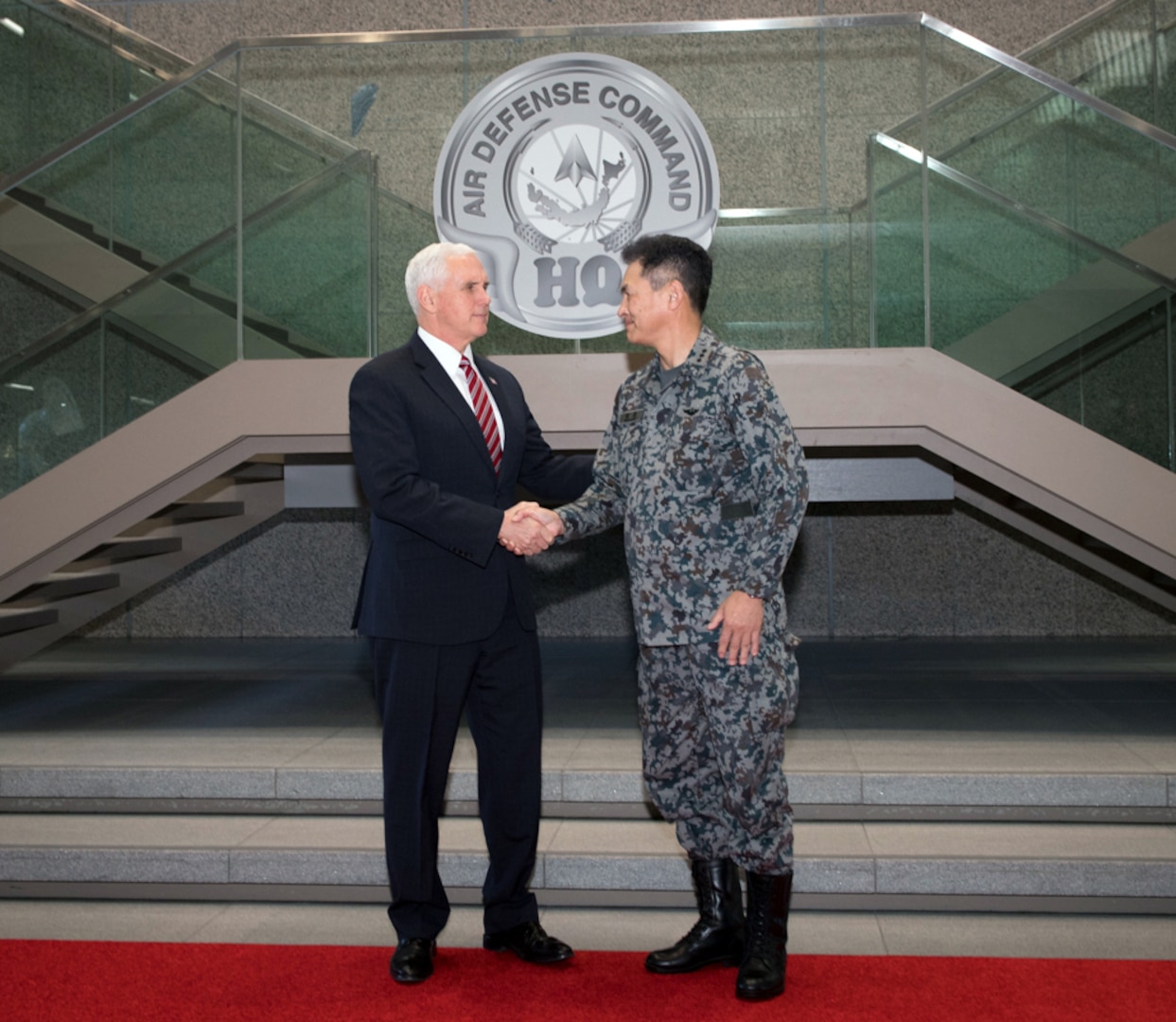 Vice President Michael Pence Addresses Troops at Yokota