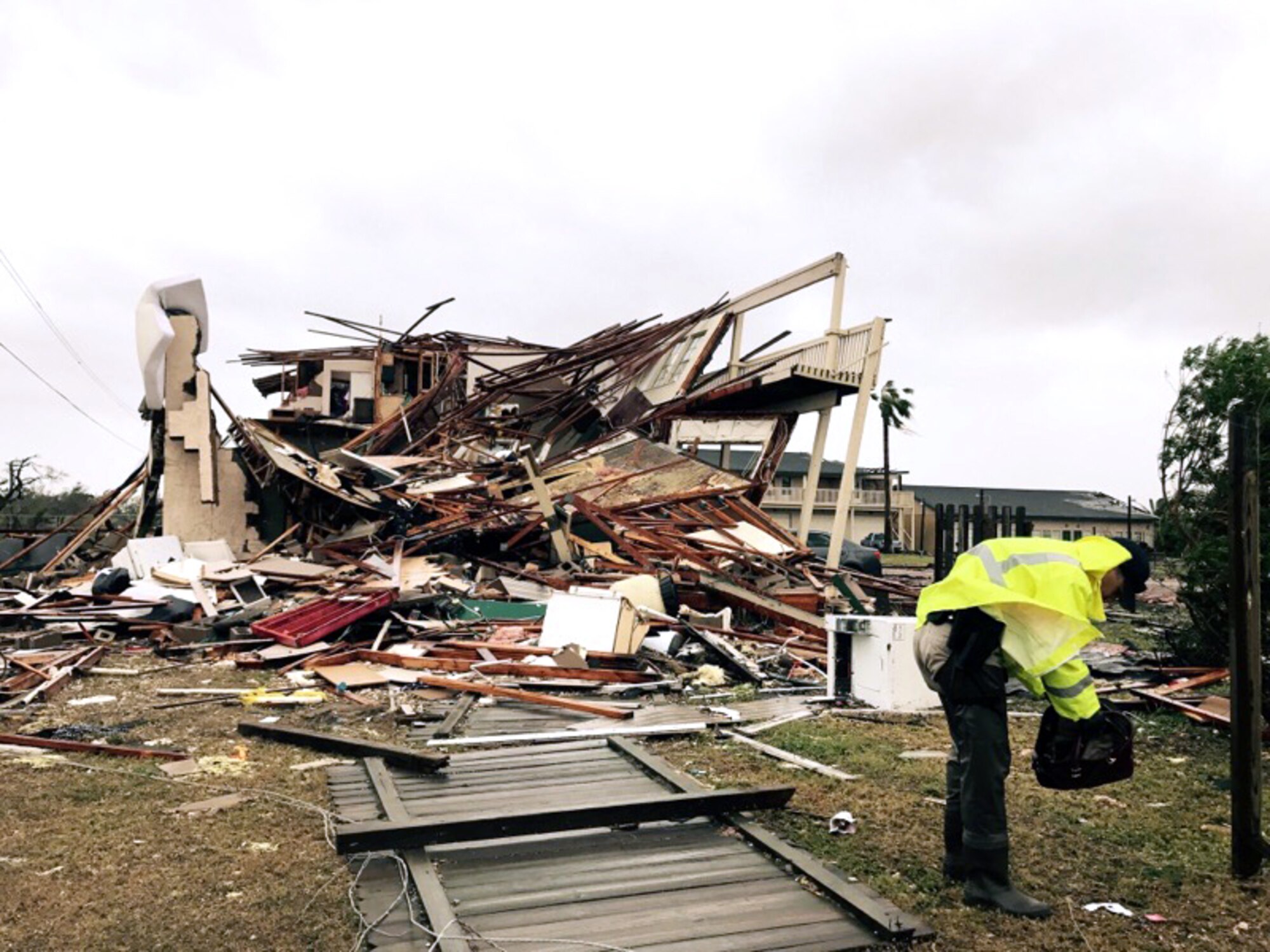 Collapsed apartment