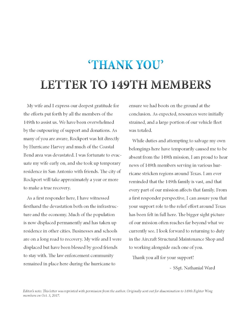 Thank You Letter