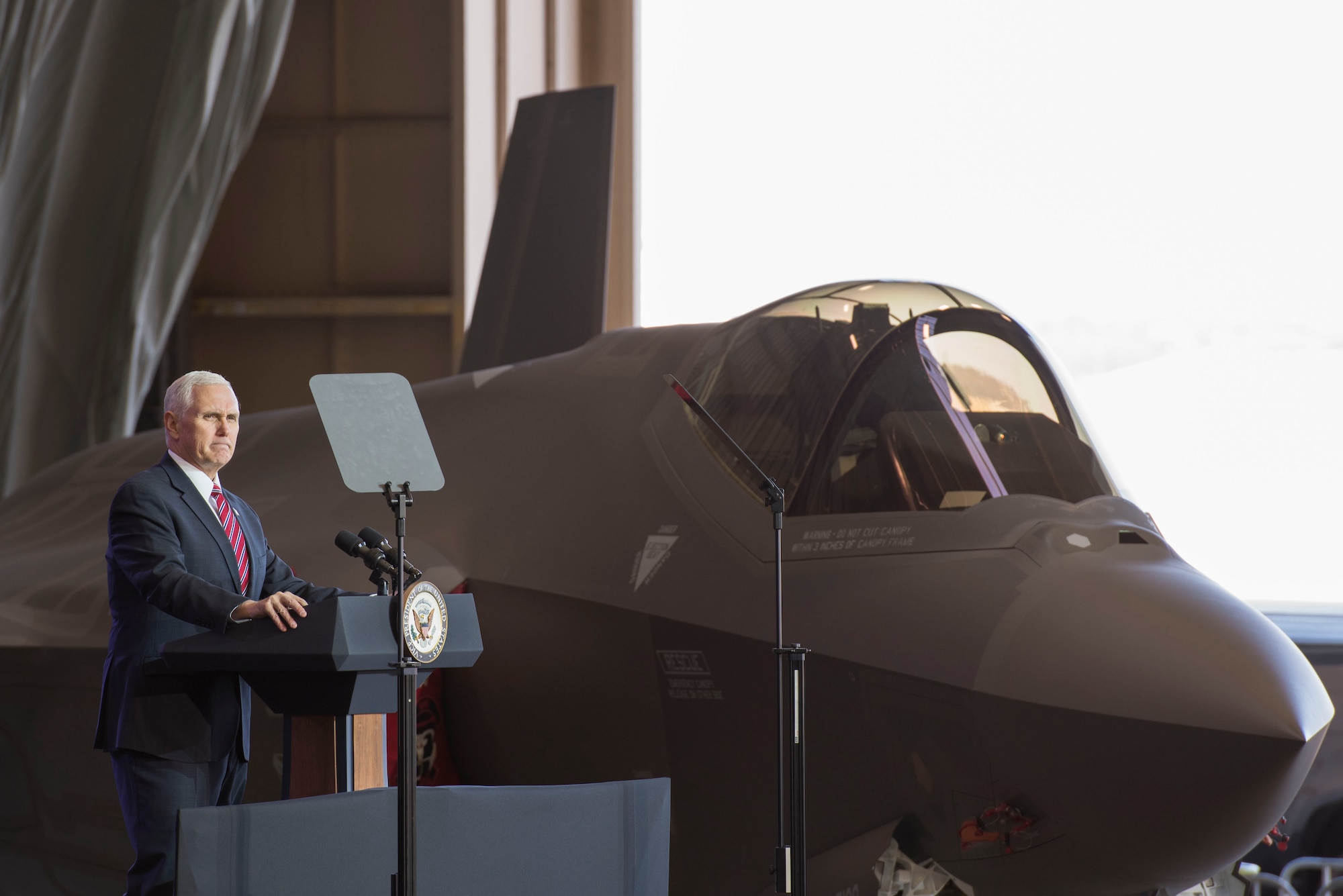 Vice President Michael Pence Addresses Troops at Yokota