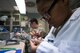 U.S. Air Force Airman 1st Class Jada Rivers, 86th Dental Squadron dental laboratory technician, fabricates a tooth for an implant at the dental clinic on Ramstein Air Base, Germany, Feb. 8, 2018. The base dental laboratory specializes in making dental appliances to include dentures, crowns, and mouth guards. (U.S. Air Force photo by Senior Airman Devin Boyer)