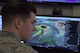 U.S. Air Force Senior Airman Austin Denney, 100th Operation Support Squadron weather journeyman, plans for an upcoming weather brief at RAF Mildenhall, England, Feb. 1, 2018. The weather briefs contain information about what the weather is going to be like during the air refueling mission. (U.S. Air Force photo by Senior Airman Kelly O’Connor)