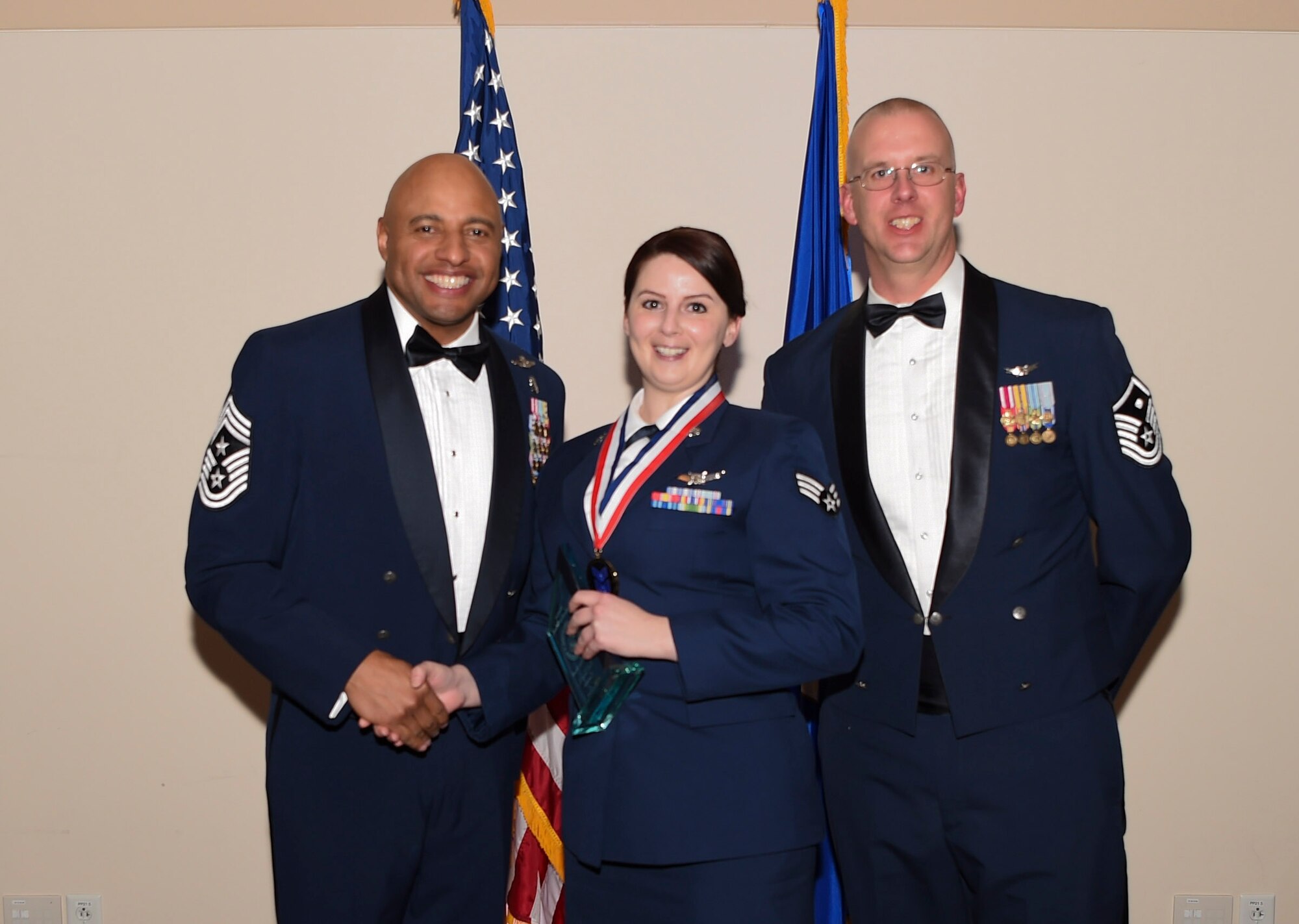 This award is presented to the student who made the most significant contributions to the overall success of the class. (U.S. Air Force photo by Airman 1st Class Holden S. Faul)