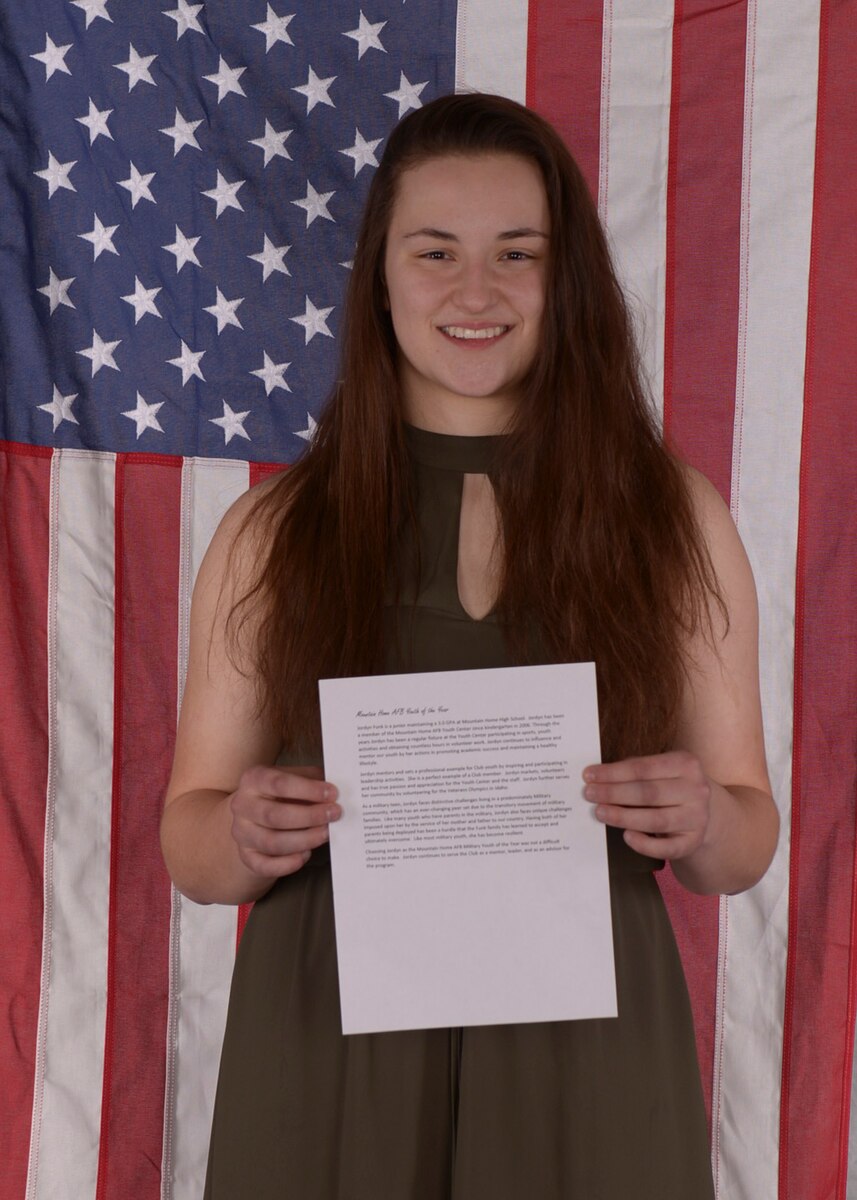 MHAFB teen named Idaho Military Youth of the Year > Mountain Home Air