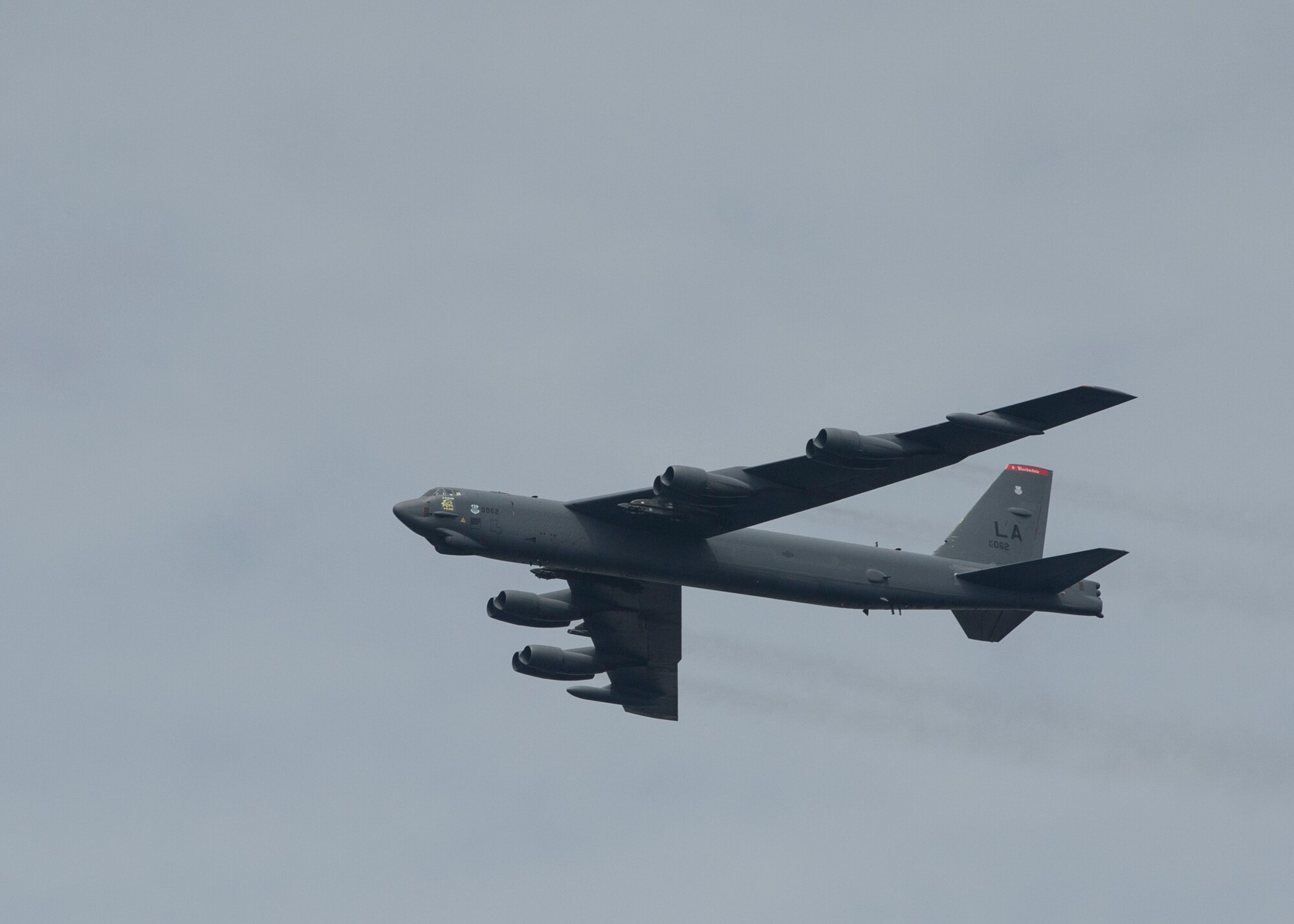 B-52H Stratofortress flies over Singapore International Airshow