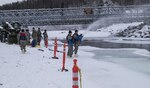 Alaska engineers practice ice bridging