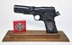 Plans call for this artifact to be displayed near the B-17F Memphis Belle™ as part of the new strategic bombardment exhibit in the WWII Gallery, which opens to the public on May 17, 2018. Flak-damaged M1911 .45-cal pistol and cap badge worn by Sgt Roy Zeran, 97th Bomb Group, when his B-17 was shot down on November 20, 1942.