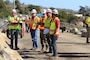 Col. Kirk Gibbs, commander of the U.S. Army Corps of Engineers Los Angeles District, visits Santa Barbara County debris basins Feb. 9. As of Feb. 11; Arroyo Paredon, Toro East, Toro Upper-West, Toro Lower-West, Cold Spring, San Ysidro, Montecito, Franklin, and Gobernador have been cleared. Debris clearance continues in Romero and Santa Monica basins.