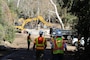 Col. Kirk Gibbs, commander of the U.S. Army Corps of Engineers Los Angeles District, visits Santa Barbara County debris basins Feb. 9. As of Feb. 11; Arroyo Paredon, Toro East, Toro Upper-West, Toro Lower-West, Cold Spring, San Ysidro, Montecito, Franklin, and Gobernador have been cleared. Debris clearance continues in Romero and Santa Monica basins.