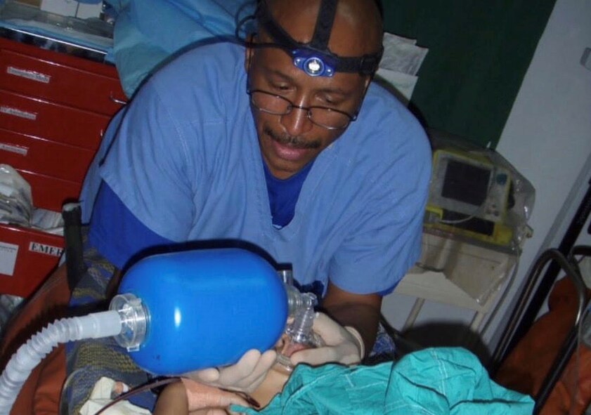 The 920th Rescue Wing's first African American pararescueman, Master Sgt. Arnold Stocker. Now, Lt. Col. (Dr.) Arnold T. Stocker, a Certified Registered Nurse Anesthetist with the 920th Aeromedical Staging Squadron, was a pararescueman with the 920th RQW from 1995 to 2003. (Courtesy photo)