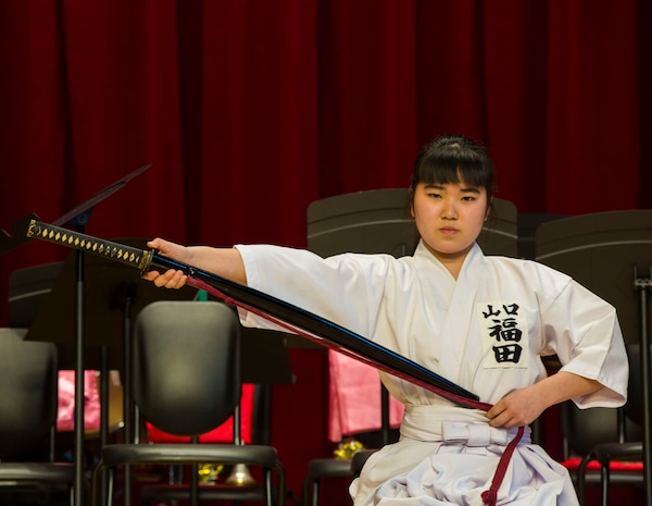 Matthew C. Perry Elementary School welcomed the Shunan International Children’s Club for a performance at Marine Corps Air Station Iwakuni, Japan, Feb. 12, 2018.