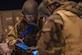 A U.S. Airman checks equipment inventory during a training exercise at Davis-Monthan Air Force Base, Ariz., Feb. 12, 2018. The exercise was held to test readiness in response to a simulated deployment. (U.S. Air Force photo by Airman 1st Class Michael X. Beyer)