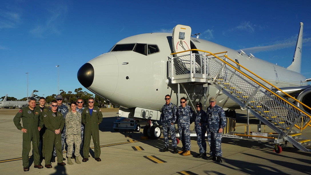 Defense Contract Management Agency Boeing Seattle recently delivered the sixth P-8A Poseidon aircraft to the Royal Australian Air Force, 11 Squadron, based out of Edinburgh Air Base, Australia. The joint DCMA and RAAF team flew more than 24 hours on a journey that began in Seattle and ended at RAAF’s 11 Squadron. (Photo courtesy of DCMA Boeing Seattle)