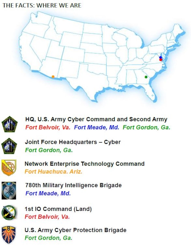 U.S. unit locations