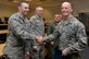 U.S. Air Force Master Sgt. Edward Mann IV, 86th Security Forces Squadron flight chief, left, shakes hands after his graduation from the Phoenix Raven Qualification Course on Ramstein Air Base, Germany, Feb. 12, 2018. A mobile training team came from Joint Base McGuire-Dix-Lakehurst, N.J., to conduct the course within U.S. Air Forces in Europe-Air Forces in Europe-Air Forces Africa. (U.S. Air Force photo by Senior Airman Joshua Magbanua)