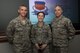 U.S. Air Force Capt. Cortland Bobczynski, 20th Fighter Wing (FW) Judge Advocate office chief of administrative law, center, is recognized by Col. Daniel Lasica, 20th FW commander, left, and Chief Master Sgt. Johnny Grassi, 20th Medical Group superintendent, at Shaw Air Force Base, S.C., Feb. 14, 2018.