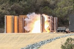 Camp Pendleton hosted Naval Surface Warfare Center Corona’s range systems department for explosive breach testing on Jan. 30, 2018. The explosive breach test was conducted to evaluate a new rail system that will be used as a training aid for Marine Corps Special Operations Command to set up multiple different scenarios for door breaching simulations
