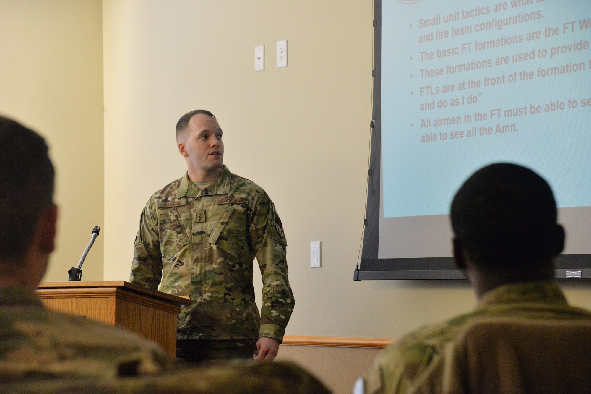 Previously, NCOs and their Airmen were in the same training together taught by squadron training sections, however, with the new leader led initiative, NCOs are being trained to train and lead their own Airmen.