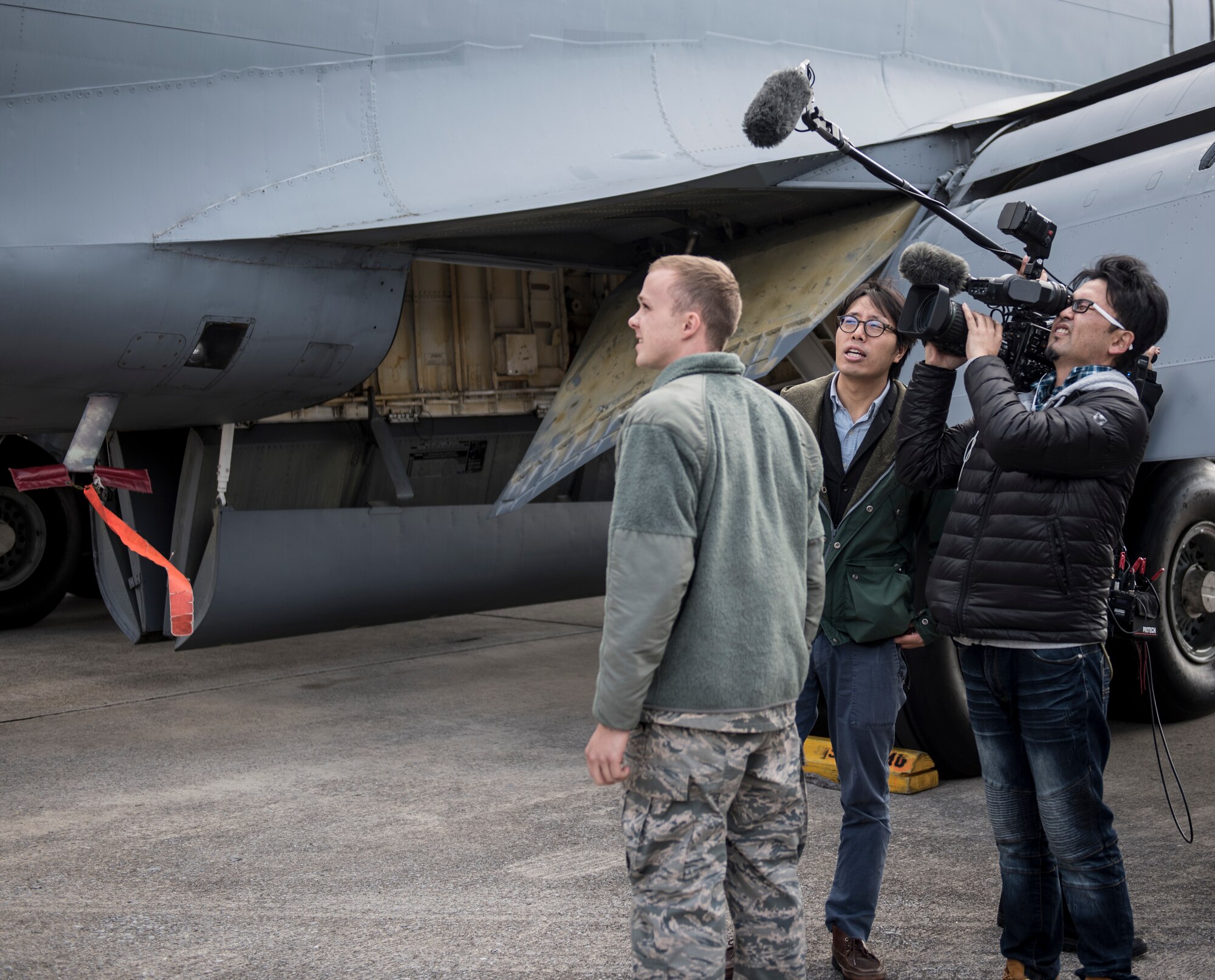 Media Visit; Defense News; NHK; Kadena Air Base