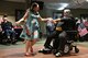Veteran Roland Terry (right) dances with a staff member during a Valentine's Day dance held at the George E. Wahlen Veterans Home in Ogden, Utah, Feb. 14, 2018. (U.S. Air Force photo by R. Nial Bradshaw)
