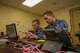 Corporal Kevin Fanias (Left) and Leading Aircraftman Thomas Butler from Number 1 Combat Communications Squadron at Nellis Air Force Base, Nevada, during Exercise Red Flag 18-1.(Courtesy Photo)
