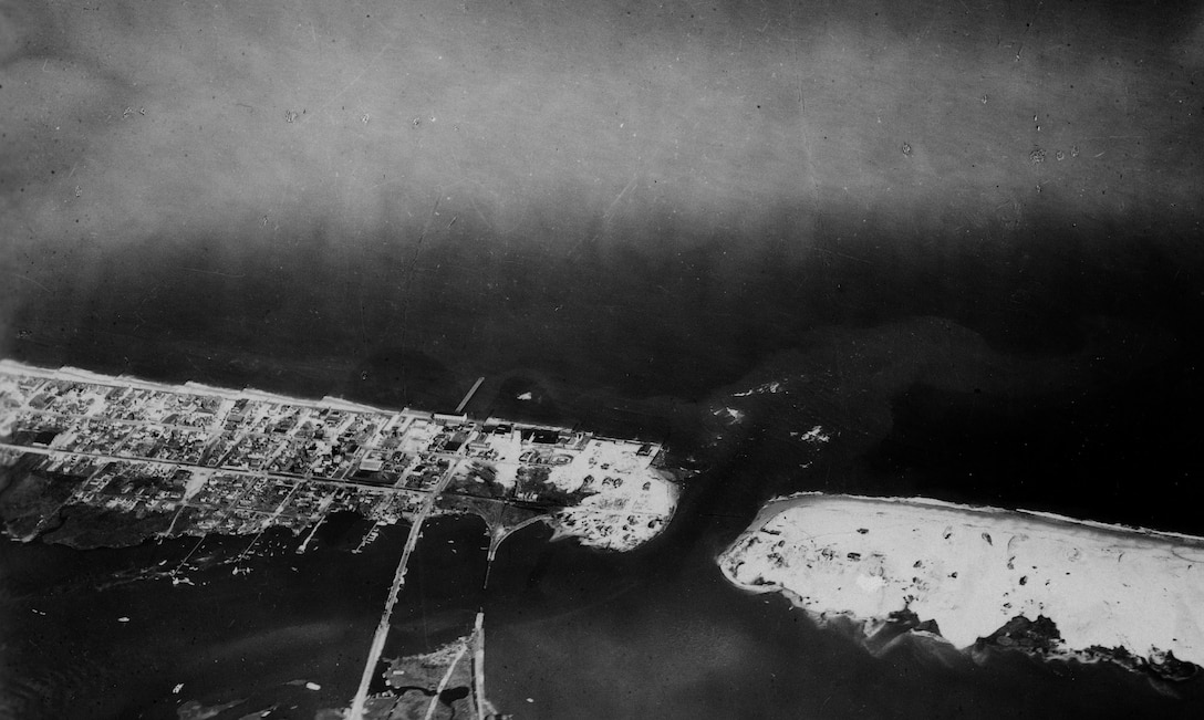 File photo from initial creation of Ocean City Inlet by a hurricane in 1933.