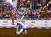 To celebrate the Olympics, rodeo clowns perform a rodeo-style figure skating routine to entertain the audience during the Military Appreciation Night at the San Angelo Stock Show and Rodeo held at the Foster Communications Coliseum, Feb. 14, 2018, San Angelo, Texas. The stock show and rodeo provides the largest economic impact of any event held in San Angelo.  (U.S. Air Force photo by Aryn Lockhart/Released)