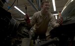 U.S. Air Force Senior Airman John Hipple, 628th Logistics Readiness Squadron, mission generation vehicular equipment maintenance journeyman, checks the transmission fluid on a vehicle in the LRS main shop Feb. 15.