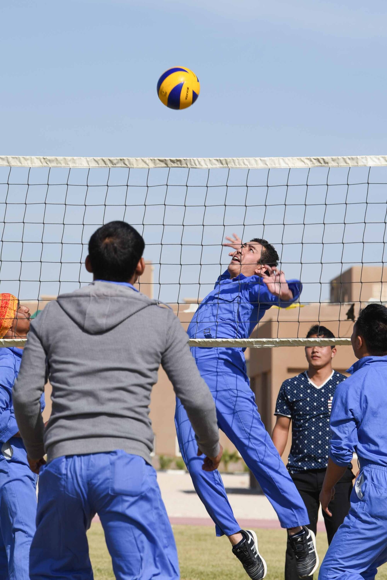 Coalition partners compete at Qatar National Sports Day event