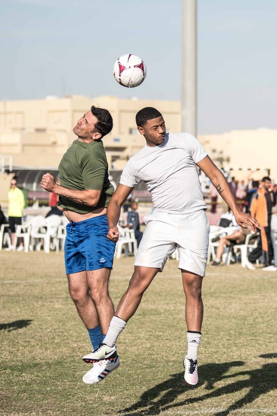 Coalition partners compete at Qatar National Sports Day event