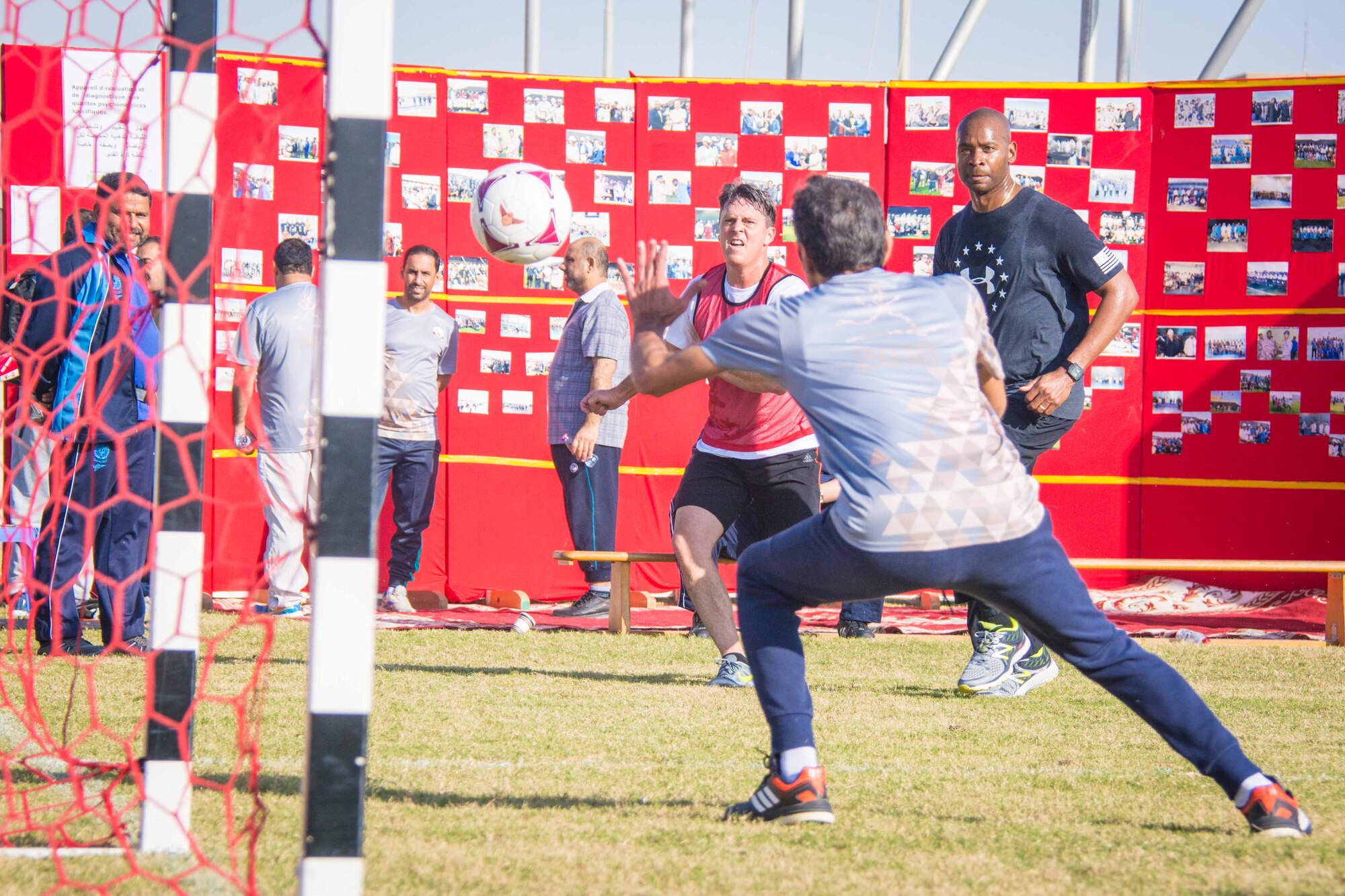 Coalition partners compete at Qatar National Sports Day event