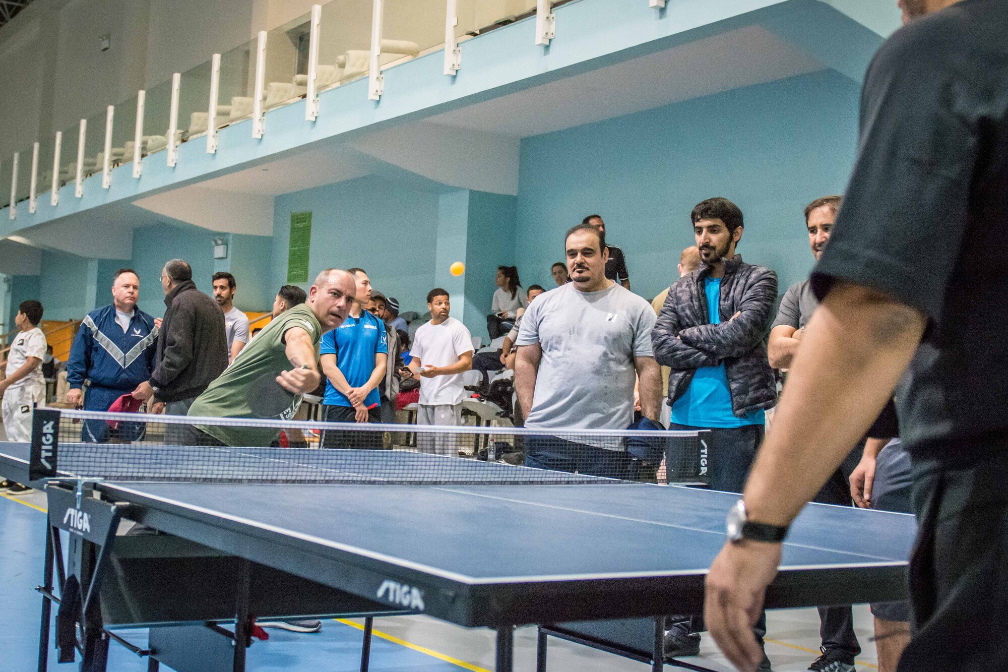 Coalition partners compete at Qatar National Sports Day event