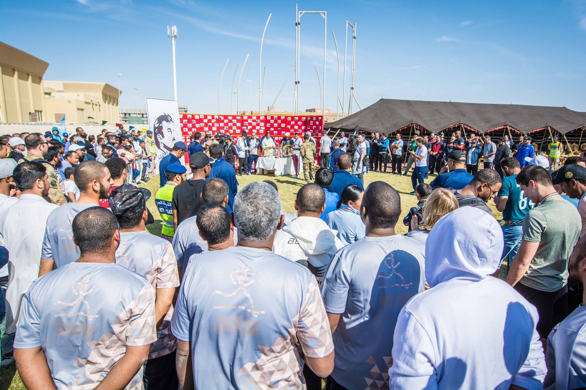 Coalition partners compete at Qatar National Sports Day event