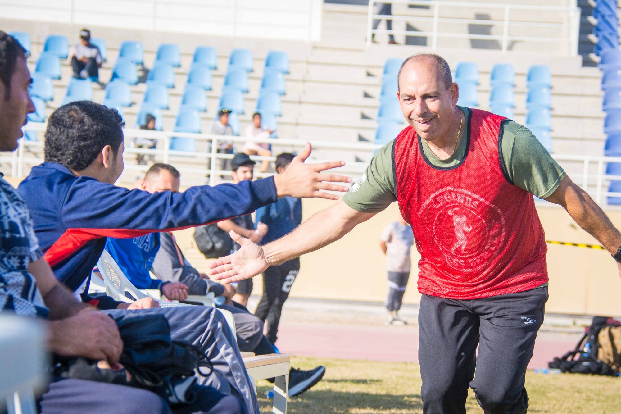 Coalition partners compete at Qatar National Sports Day event